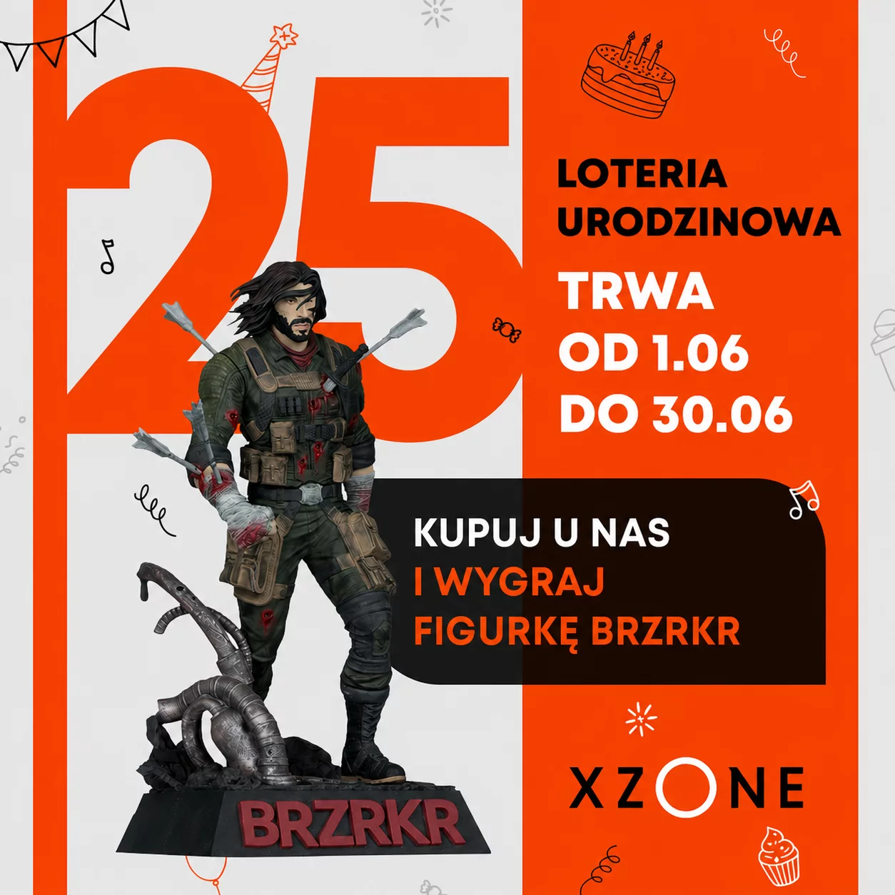 akcja z nagrodą – figurką bohatera komiksu BRZRKR