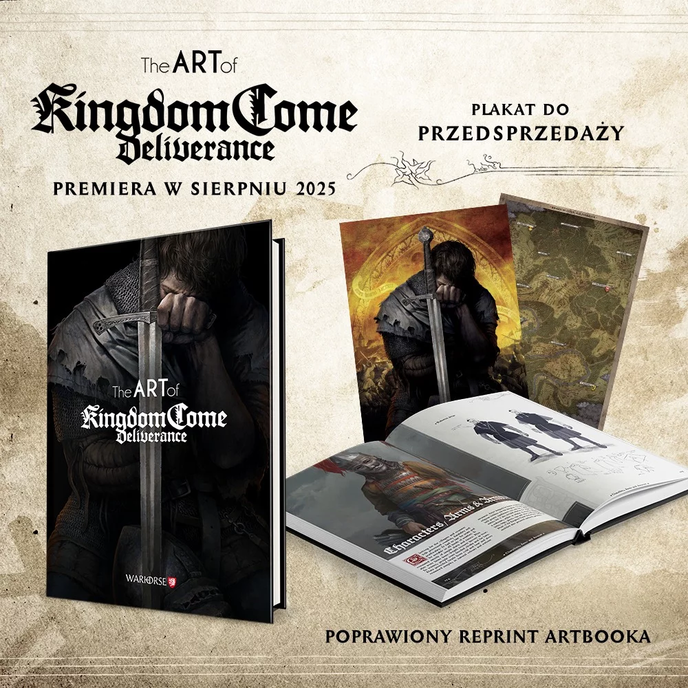 KingdomComeDeliverance, Artbook, KCD, WarhorseStudios, Dodruk, SztukaGier, Kolekcjoner, xzonepl