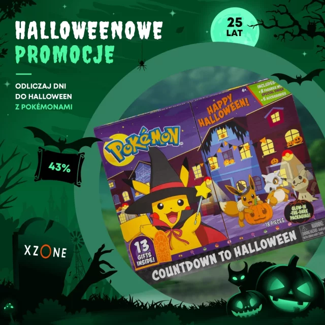pokemon, pokemony, halloween, figurki, kolekcja, geek, popkultura, xzonepl