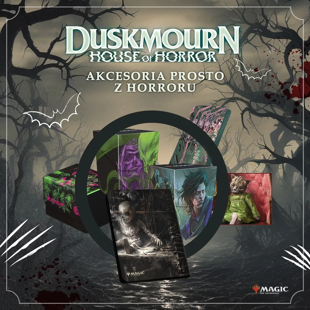 magicthegathering, duskmourn, akcesoria, horrory, xzonepl