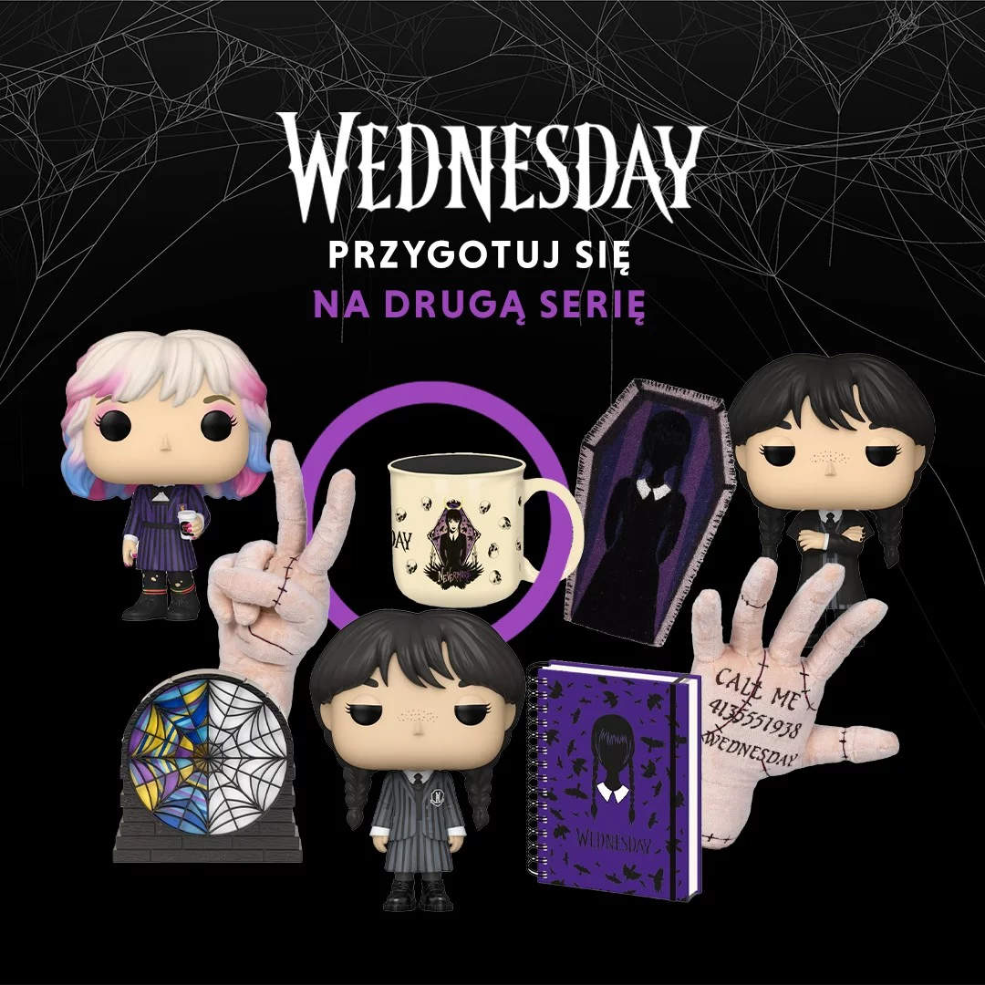 Wednesday, WednesdayAddams, NetflixPolska, FunkoPOP, Popkultura, NowySezon, JennaOrtega, xzonepl