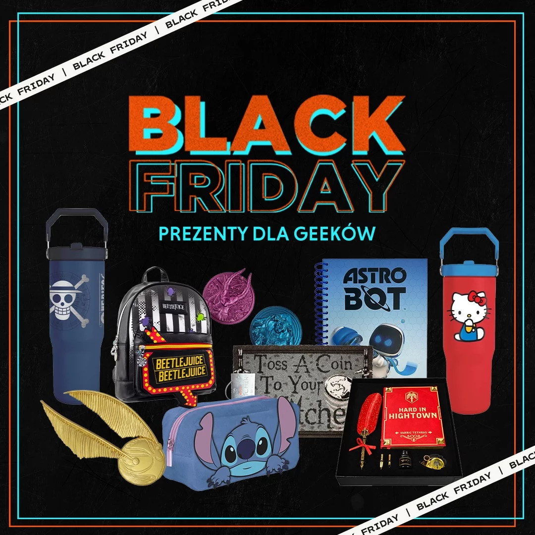 BlackFriday, PrezentyŚwiąteczne, PomysłNaPrezent, Gadżety, HarryPotter, OnePiece, Stitch, AstroBot, DlaGeeka, xzone