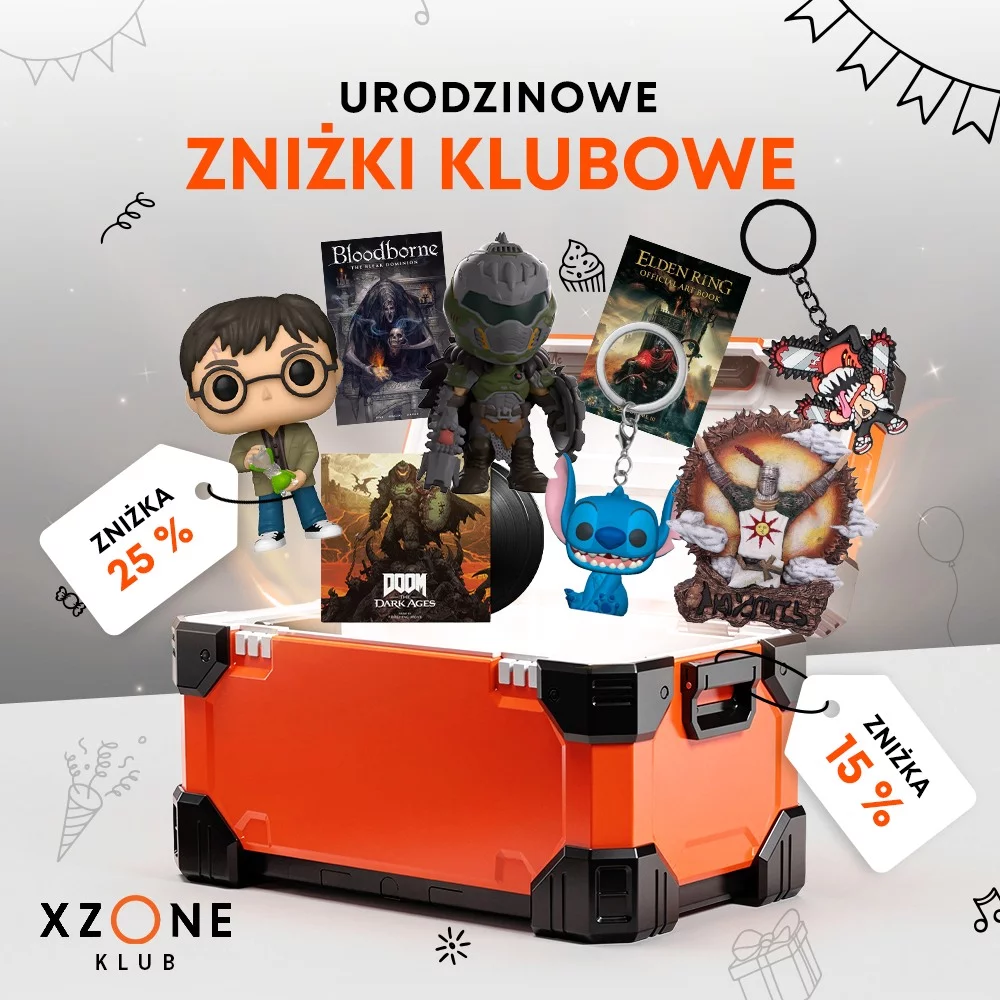 KlubXzone, Xzone, Promocje, Zniżki, GeekPl, GryWideo, Gamer, DOOM, EldenRing, Bloodborne, DarkSouls, HarryPotter, xzonepl