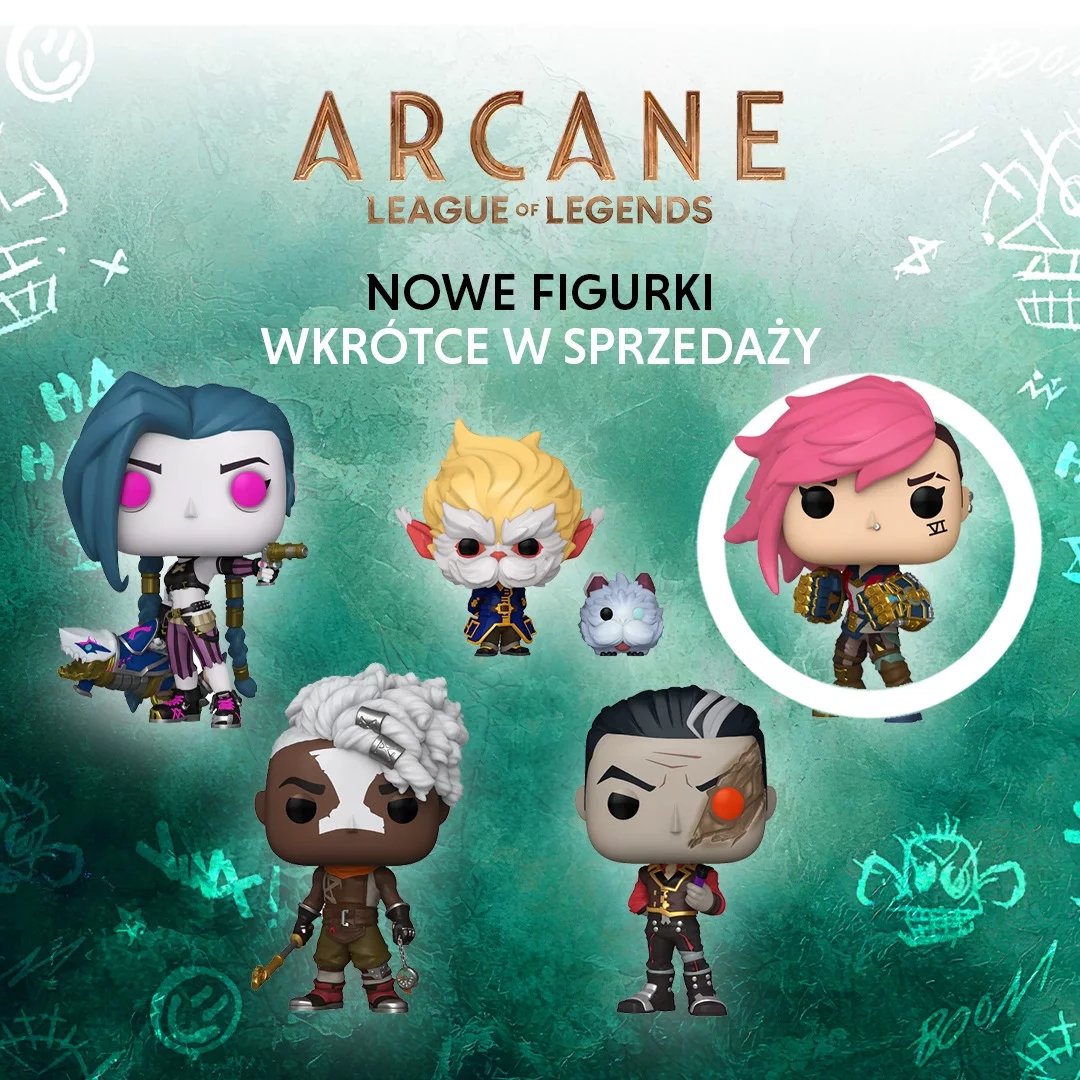 leagueoflegends, arcane, funkopop, figurkikolekcjonerskie, xzonepl