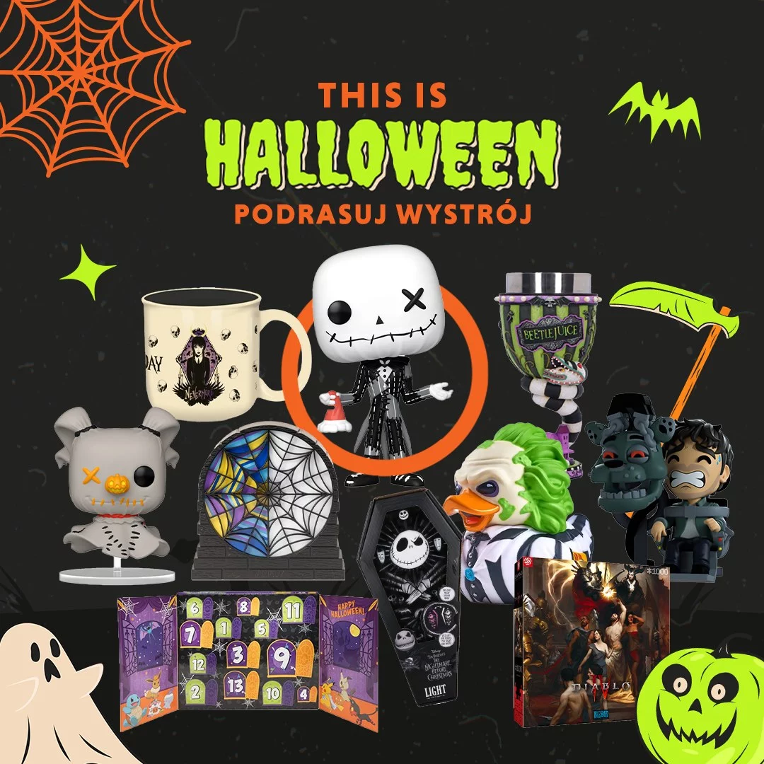 Halloween, Straszne, DekoracjeNaHalloween, Beetlejuice, Wednesday, JackSkellington, Popkultura, xzonepl