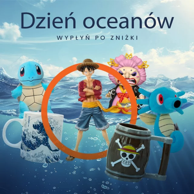 DzieńOceanów, OnePiece, Pokemon, Horsea, Figurki, Pluszaki, Promocja, Zniżki, GadżetyDlaGeeka, Kolekcjoner, xzonepl