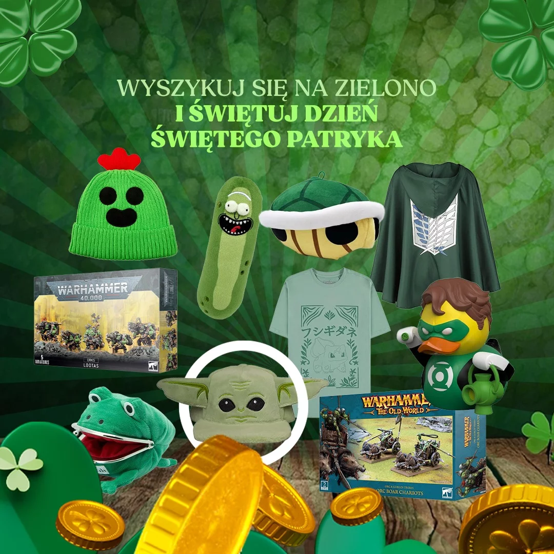 DzieńŚwiętegoPatryka, StPatricksDay, ZielonoMi, Promocja, Koniczyna, Gadżety, GeekPl, xzonepl