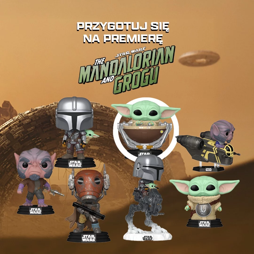 TheMandalorian, Grogu, StarWars, GwiezdneWojny, FunkoPOP, Figurki, Kolekcjoner, DisneyPlus, xzonepl