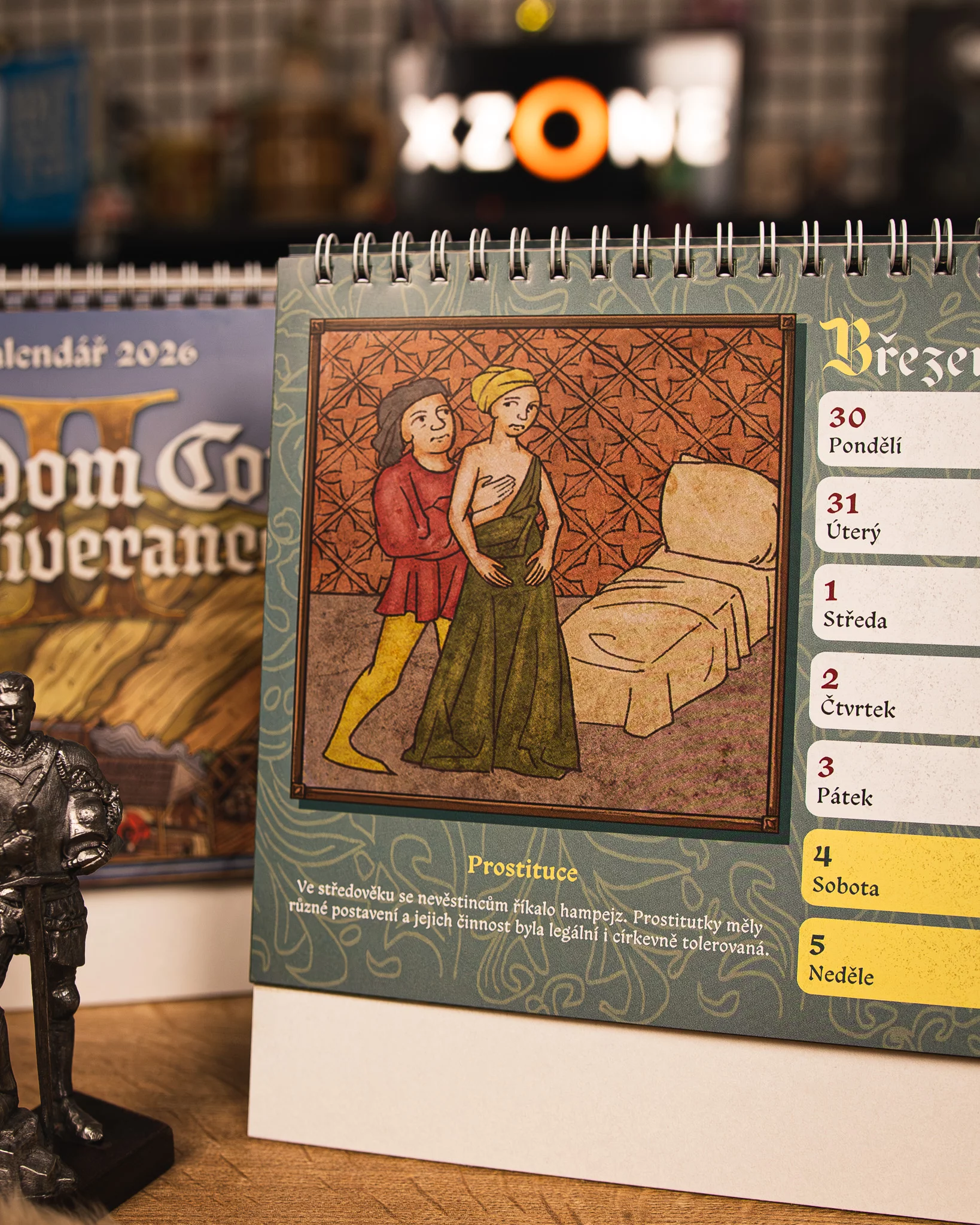 KingdomComeDeliverance, KCD, Kalendarz2026, KalendarzBiurkowy, Średniowiecze, WarhorseStudios, DlaGraczy, Biuro, Organizacja, xzonepl