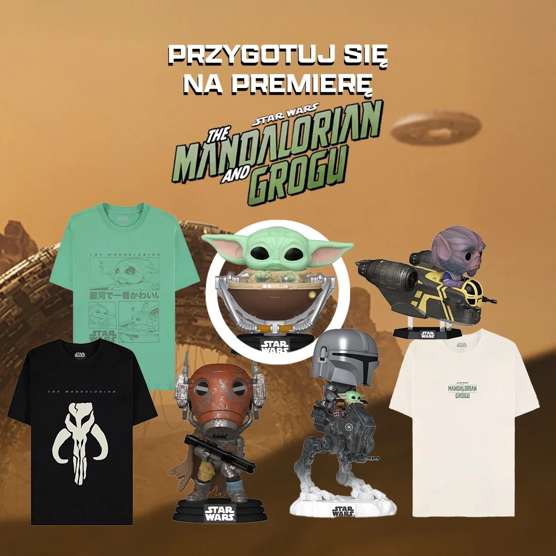 TheMandalorian, Grogu, StarWars, GwiezdneWojny, Mando, FunkoPOP, Koszulki, GadżetyDlaGraczy, Kino, xzonepl