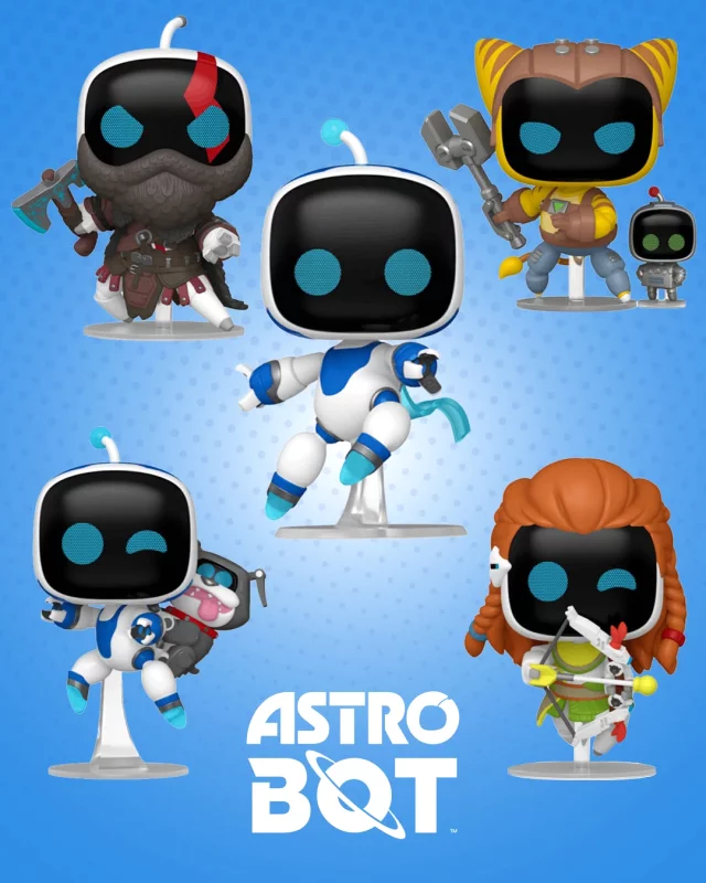 AstroBot, FunkoPopPolska, FigurkiKolekcjonerskie, PlayStationPolska, Kratos, Aloy, GadżetyDlaGraczy, xzonepl