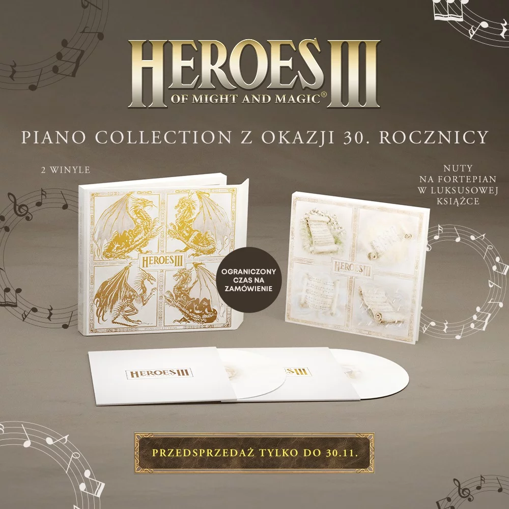 HeroesOfMightAndMagic, HOMM3, MuzykaZgier, VinylCollection, Soundtrack, LimitedEdition, DlaGraczy, 30Rocznica, xzonepl