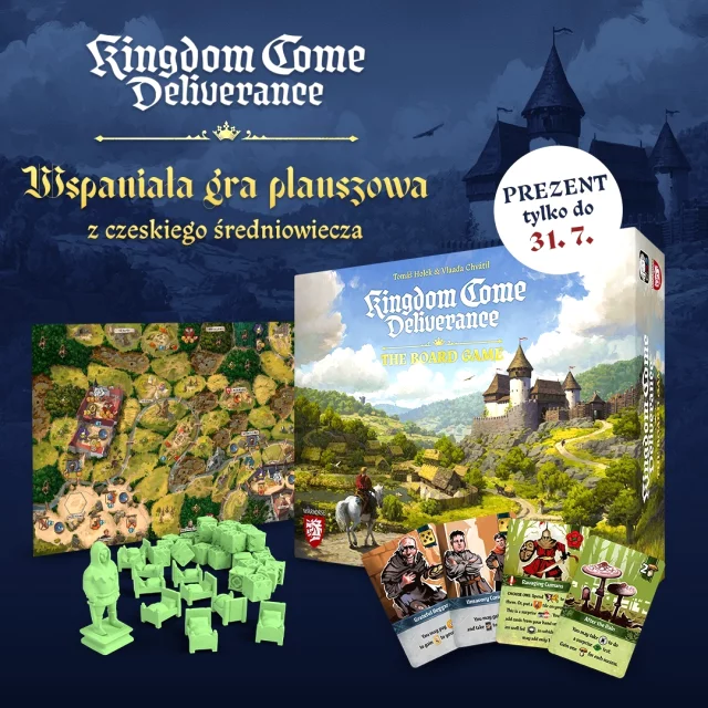 KingdomComeDeliverance, KCD, GryPlanszowe, VlaadaChvatil, Planszówki, GryBezPrądu, DeckBuilding, xzonepl