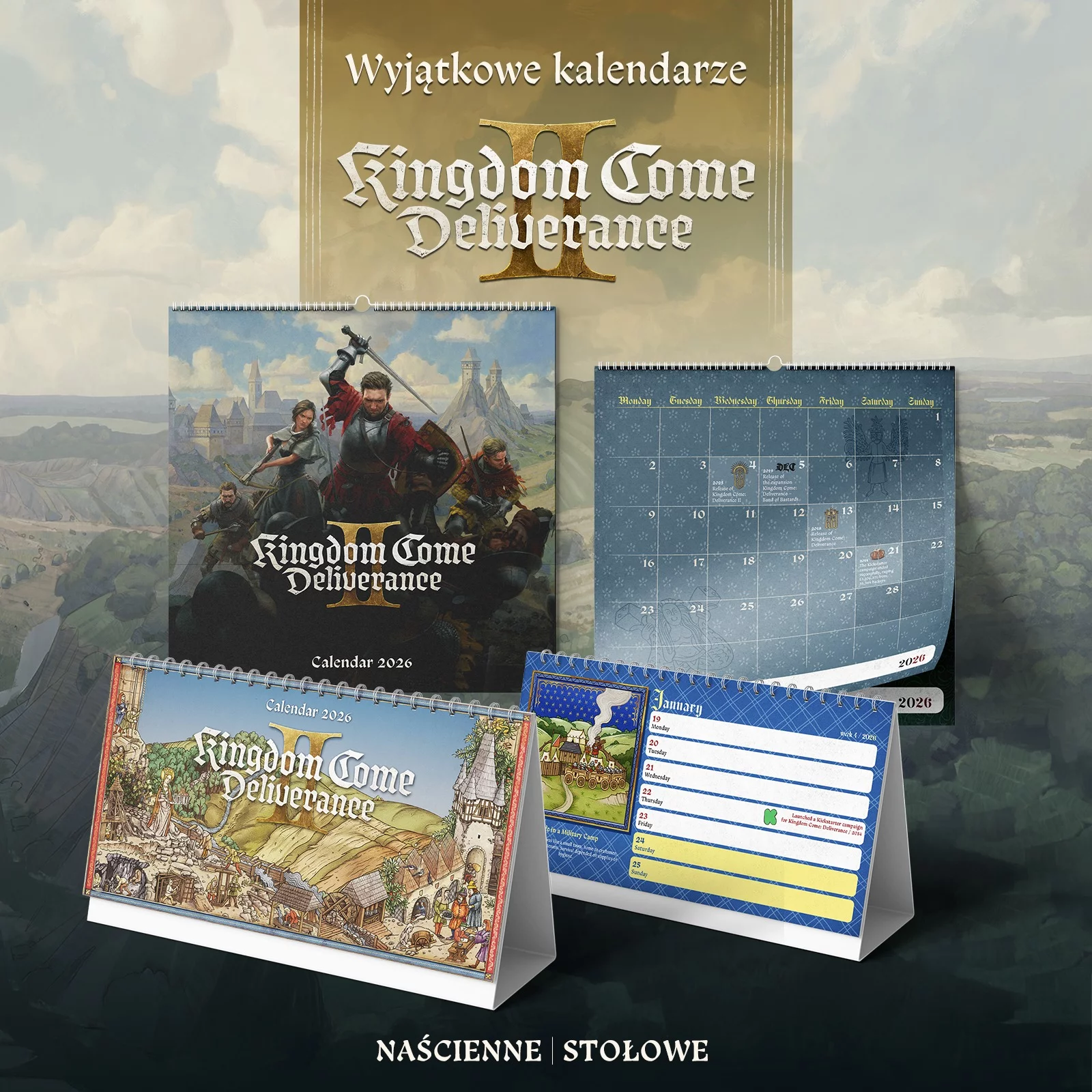 KingdomComeDeliverance, KCD, HenrykZeSkalicy, Kalendarz2026, WarhorseStudios, DlaGraczy, Nowość, xzonepl