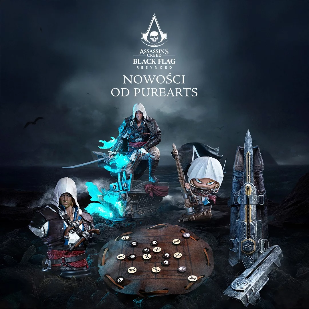 AssassinsCreed, BlackFlag, ACBlackFlag, EdwardKenway, PureArts, Figurki, HiddenBlade, Kolekcjoner, GryWideo, xzonepl