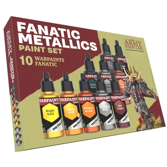 Zestaw farb Army Painter - Warpaints Fanatic Washes Metallics Set - Gra planszowa