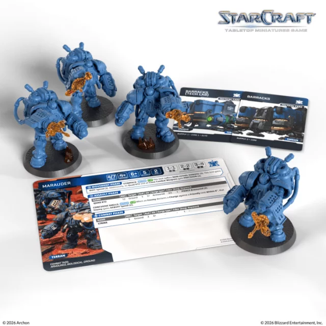 Desková hra StarCraft - Tabletop Miniature Game - Marine - Expansion Set (9 figurek) dupl
