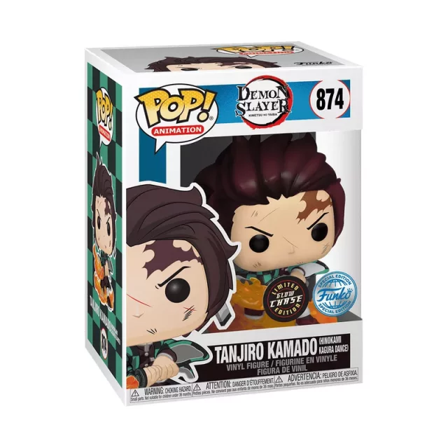 Figurka Demon Slayer - Tanjiro Kamado Glow Chase (Funko POP! Animation 874) (uszkodzone opakowanie)
