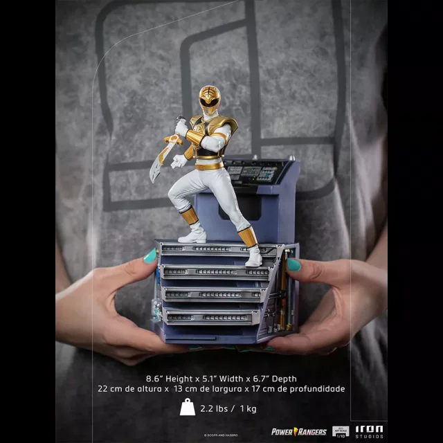 Figurka Strażnicy Wszechświata - White Ranger BDS Art Scale 1/10 (Iron Studios)