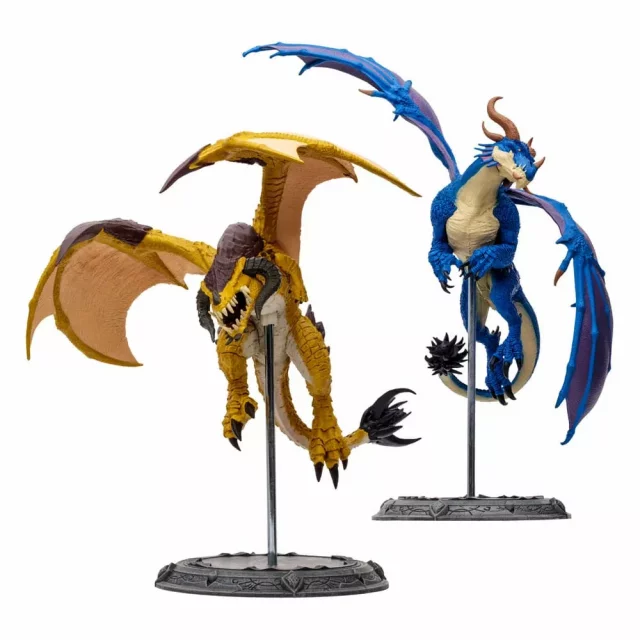 Figurka World of Warcraft - Blue Highland & Bronze Proto-Drake (McFarlane)