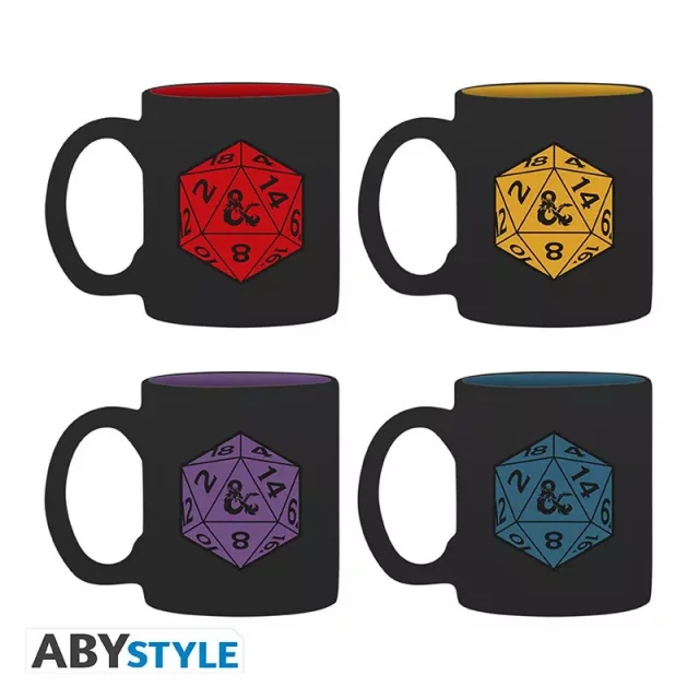 Zestaw kubków Dungeons & Dragons - Dice Espresso - 4 szt.