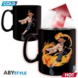 Kubek One Piece - Luffy & Ace (zmieniający kolor) - Anime