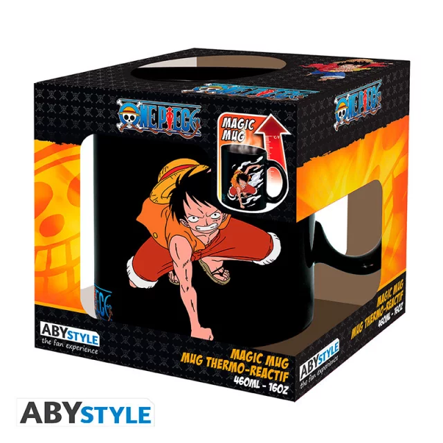 Hrnek One PIece - Luffy & Ace (měnící se) - Heat Change kubki