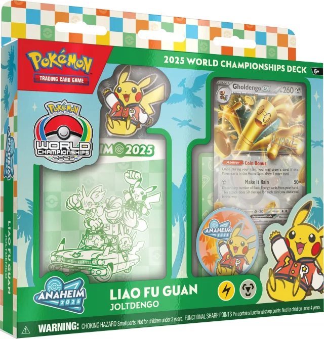 Karetní hra Pokémon TCG - 2025 World Championship Deck - Fu Guan Liao - Gholdengo ex - Seniors Champion