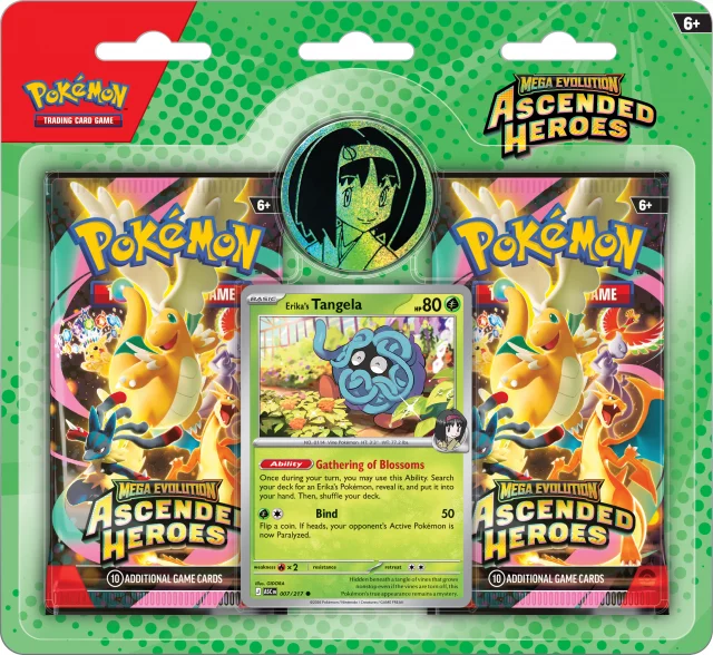 Karetní hra Pokémon TCG: Mega Evolution - Ascended Heroes Booster (10 karet) dupl
