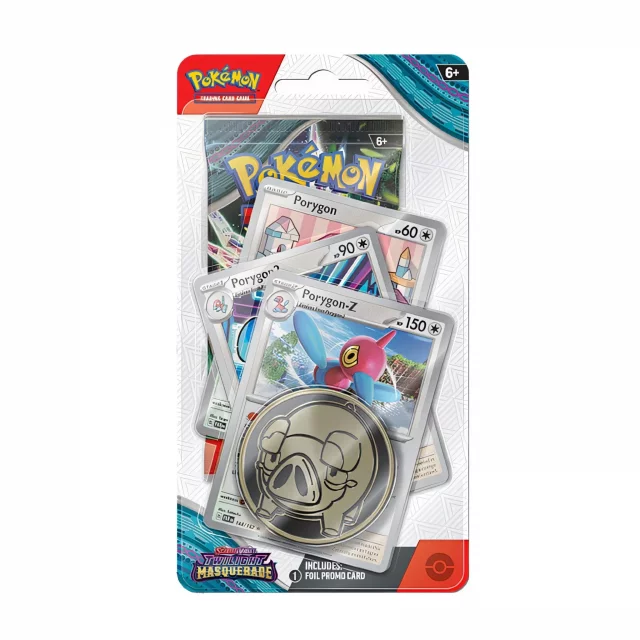 Karetní hra Pokémon TCG: Scarlet & Violet Twilight Masquerade - Premium Checklane Blister booster (Kingdra) dupl