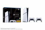 Konsola PlayStation 5 (Slim) 1 TB - Biała (Digital Edition) + 2x DualSense biały (uszkodzone opakowanie) - Konsola do gier