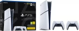 Konsola PlayStation 5 Slim 825 GB - Biała + 2x DualSense (Digital Edition) - Konsola do gier