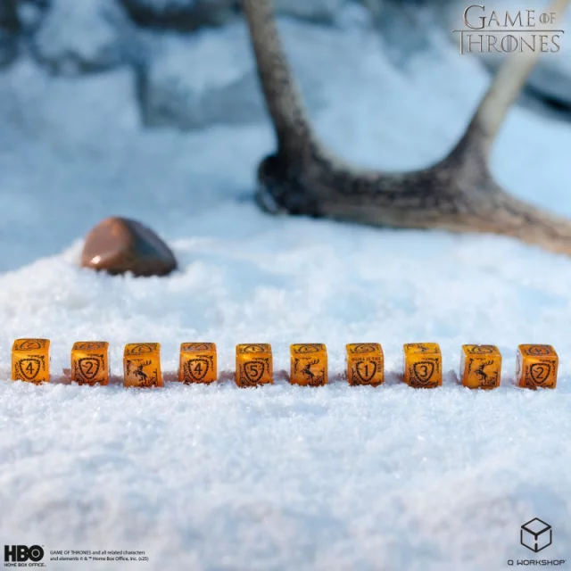 Kostky Game of Thrones - Baratheon (8 ks) dupl