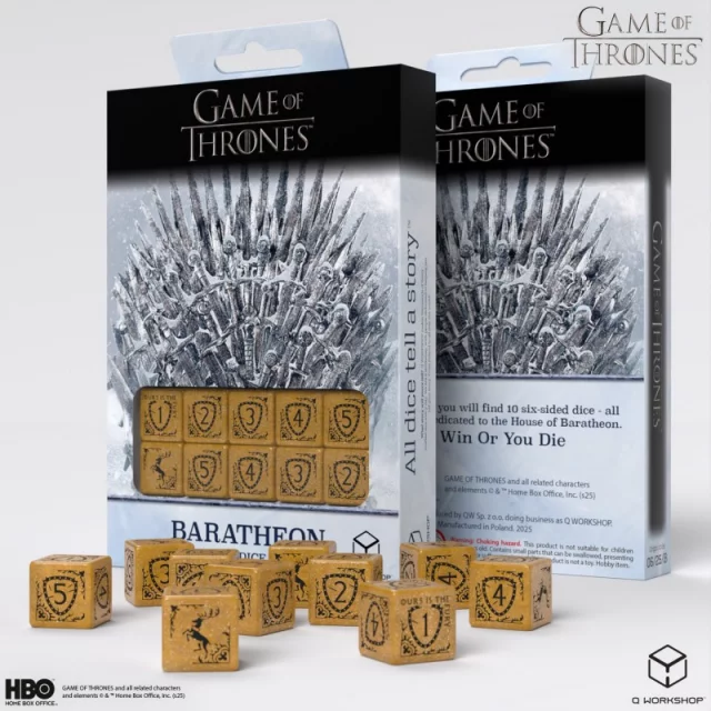 Kostky Game of Thrones - Baratheon (8 ks) dupl