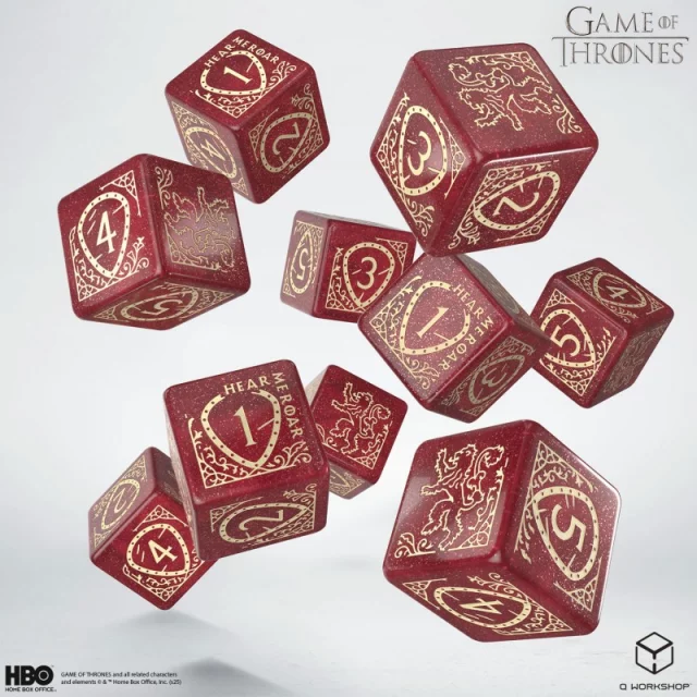 Kostky Game of Thrones - Lannister (8 ks) dupl