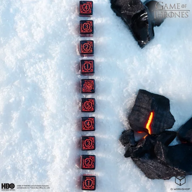Kostky Game of Thrones - Targaryen (8 ks) dupl