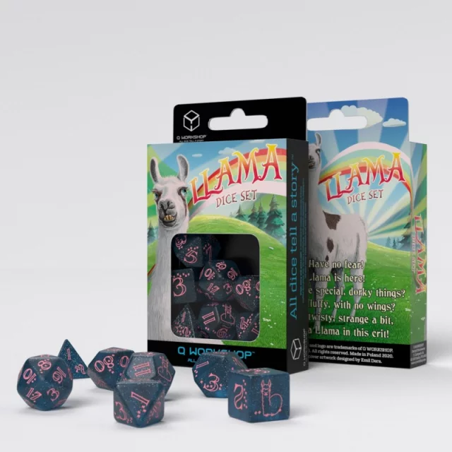 Kostky Q-Workshop 20 years: Llama Dice Set (Q-Workshop) dupl