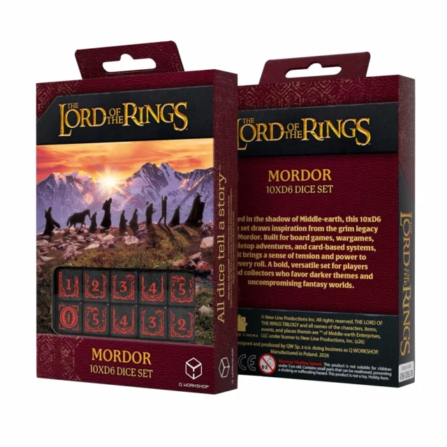 Kostky Lord of the Rings - Mordor (10 ks) - Q-Workshop