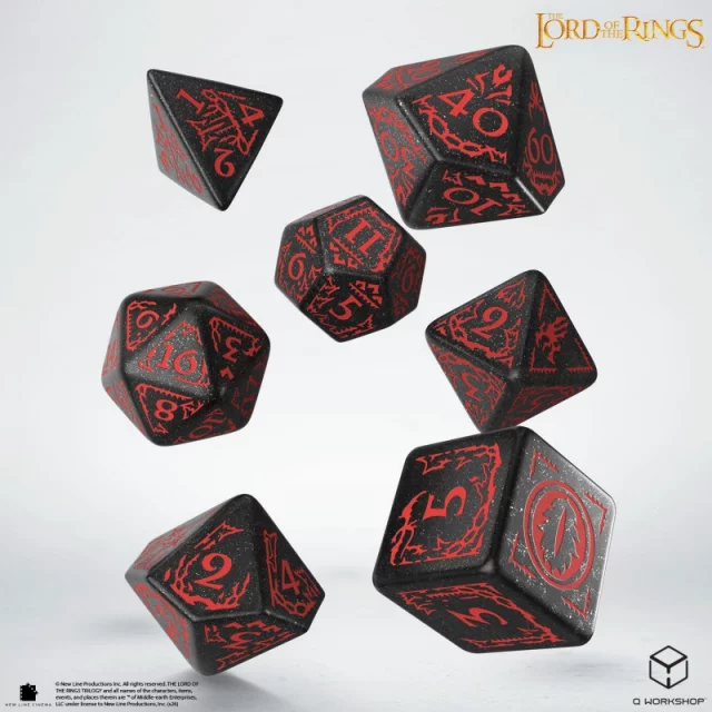 Kostky Lord of the Rings - Mordor (7 ks) - Q-Workshop