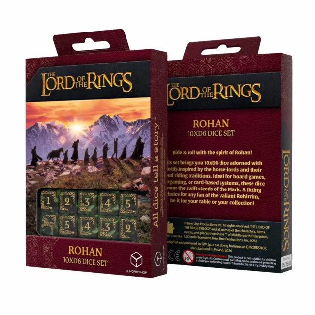 Kostky Lord of the Rings - Rohan (10 ks) - Q-Workshop