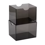 Pudełko na karty Dragon Shield - Clear Black (Strongbox 100+) - Pudełko na karty
