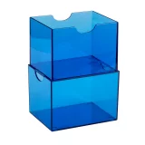 Pudełko na karty Dragon Shield - Clear Blue (Strongbox 100+) - Pudełko na karty