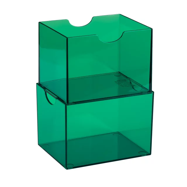 Krabička na karty Dragon Shield - Clear Green (Strongbox 100+) - Pudełko na karty