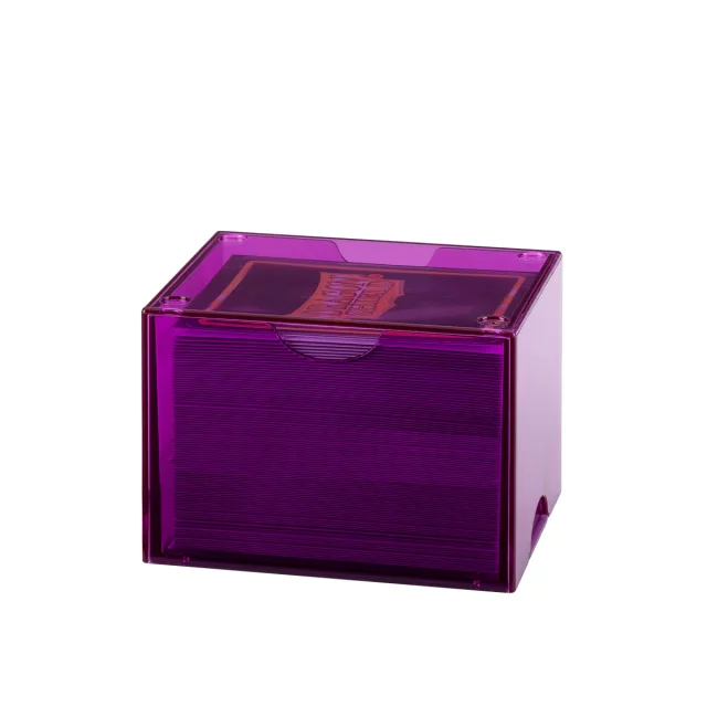 Krabička na karty Dragon Shield - Clear Purple (Strongbox 100+) - Kolekcjonerska gra karciana TCG