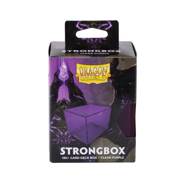Krabička na karty Dragon Shield - Clear Purple (Strongbox 100+) - Opakowania