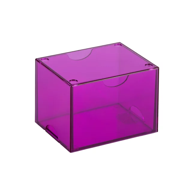 Krabička na karty Dragon Shield - Clear Purple (Strongbox 100+) - Kolekcjonerska gra karciana TCG