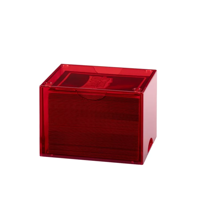 Krabička na karty Dragon Shield - Clear Red (Strongbox 100+) - Kolekcjonerska gra karciana TCG
