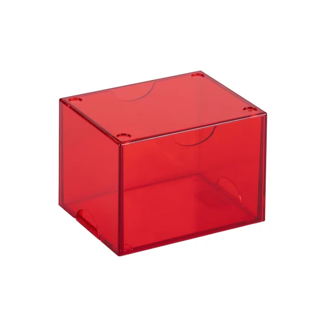 Krabička na karty Dragon Shield - Clear Red (Strongbox 100+) - Kolekcjonerska gra karciana TCG