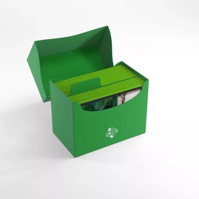 Pudełko na karty Gamegenic - Side Holder 80+ Green - Pudełko na karty