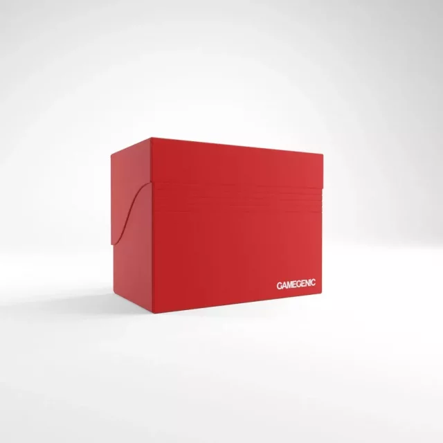 Pudełko na karty Gamegenic - Side Holder 80+ Red - Pudełko na karty